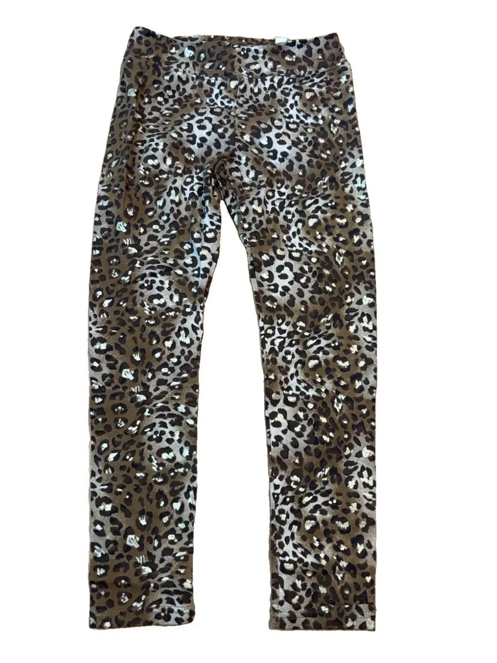 New Justice Girls Leopard Print Stretch Leggings - Size 12